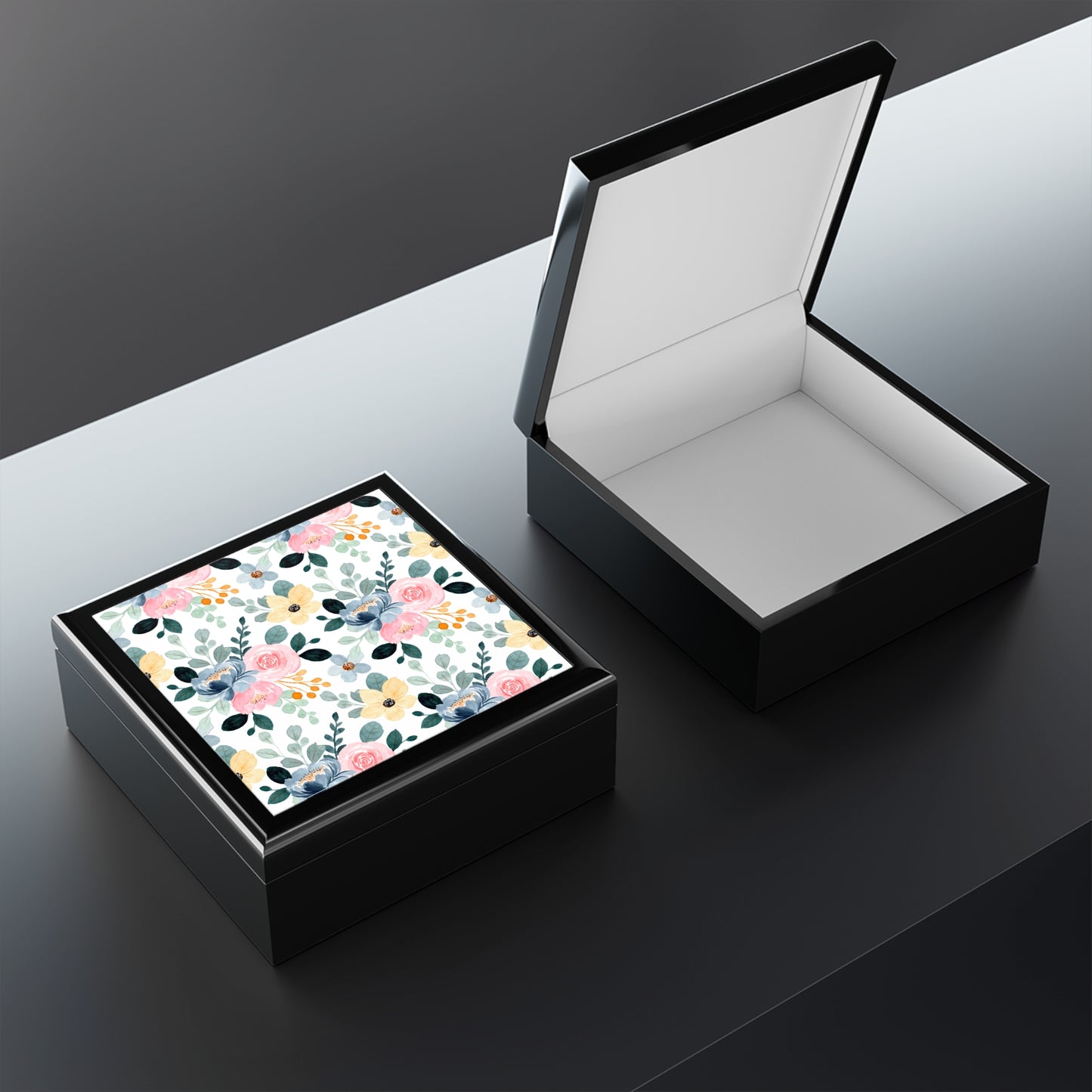 Floral Elegance Jewelry Box