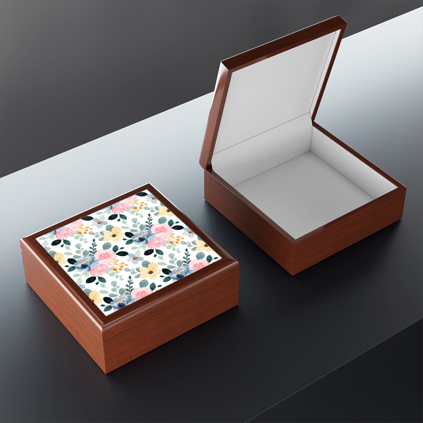 Floral Elegance Jewelry Box