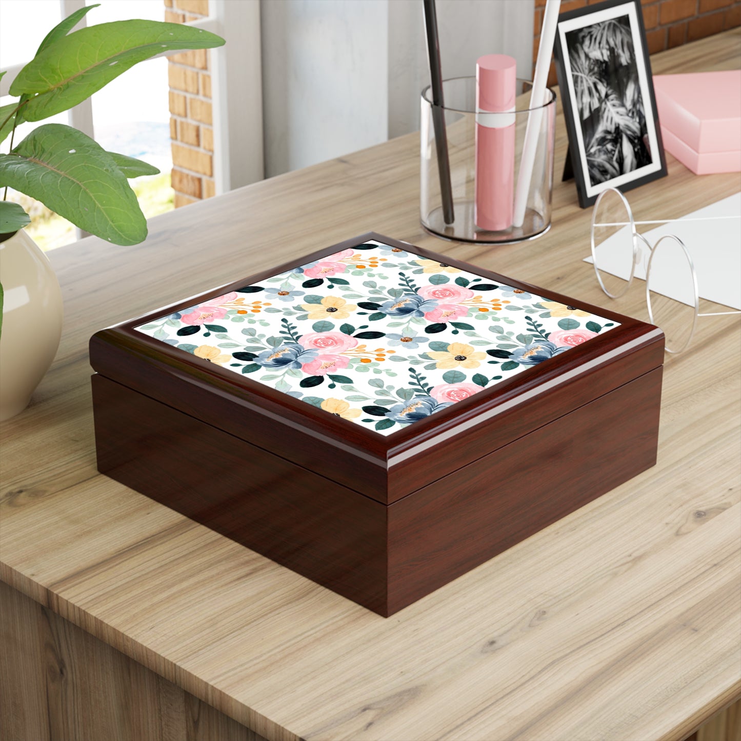 Floral Elegance Jewelry Box