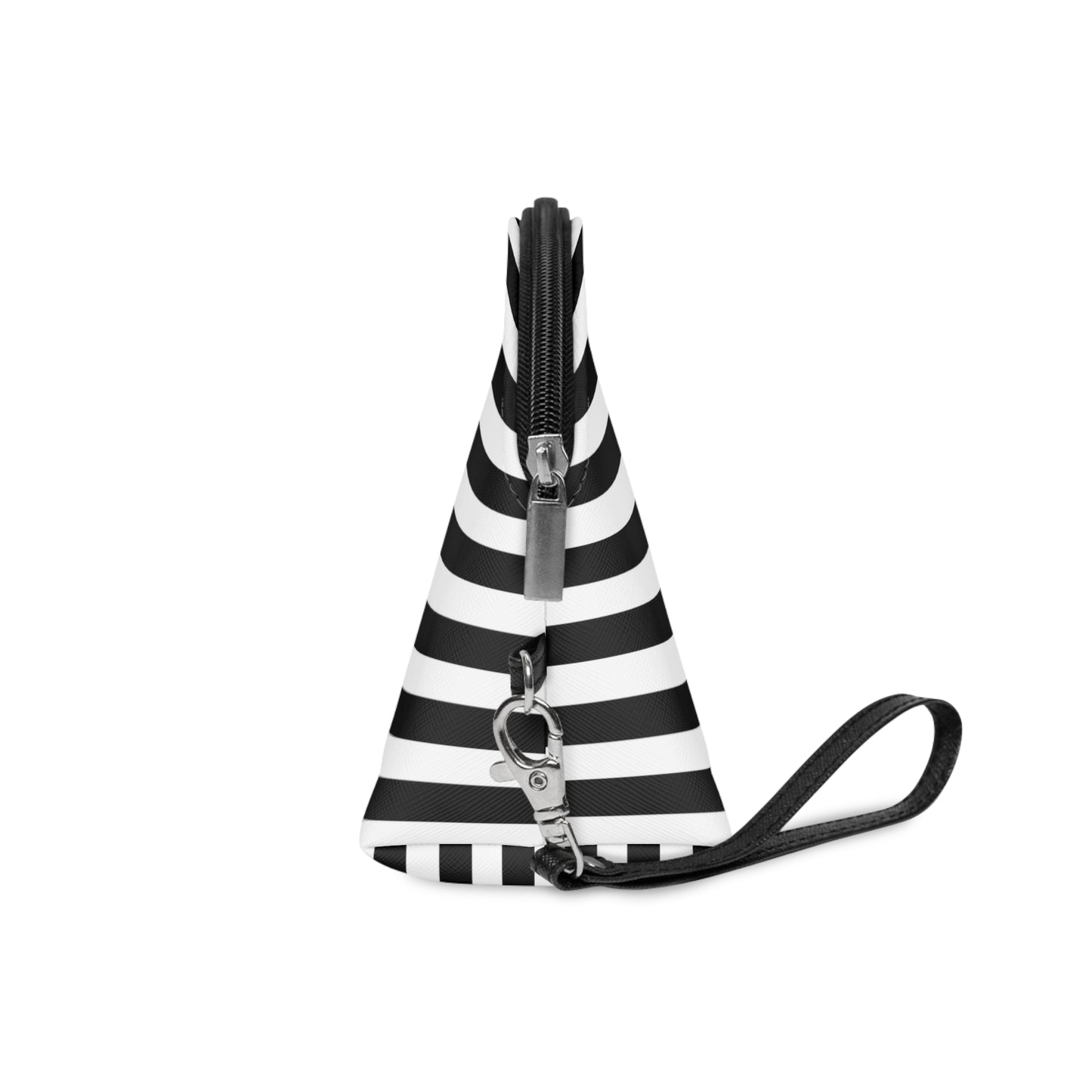 Striped Heart Makeup Bag