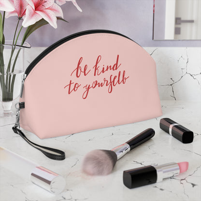"Be Kind to Yourself" PU Leather Makeup Bag