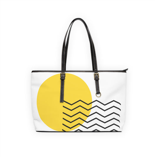 Modern Sunrise PU Leather Shoulder Bag