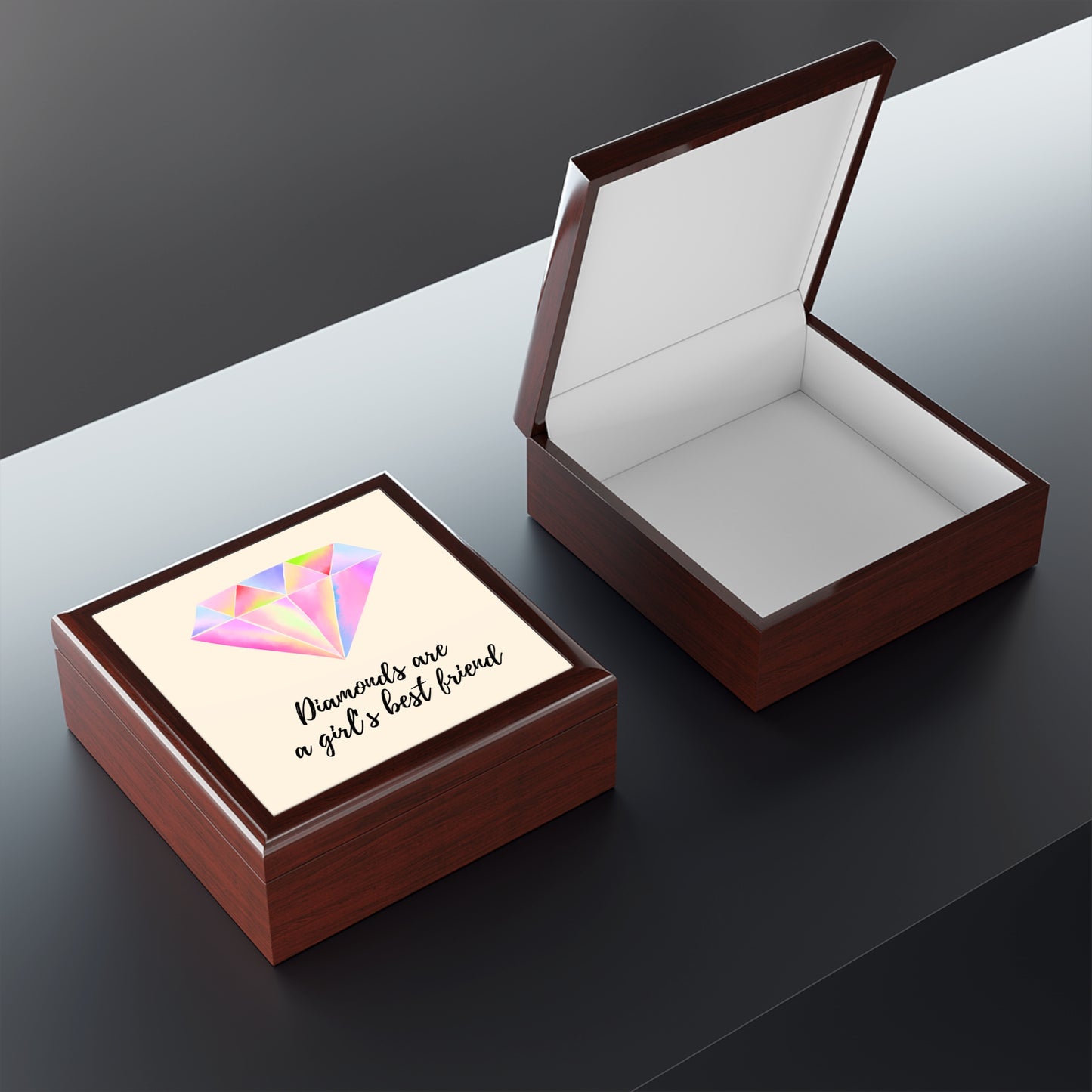 "Diamonds Are a Girl's Best Friend" Jewelry Box