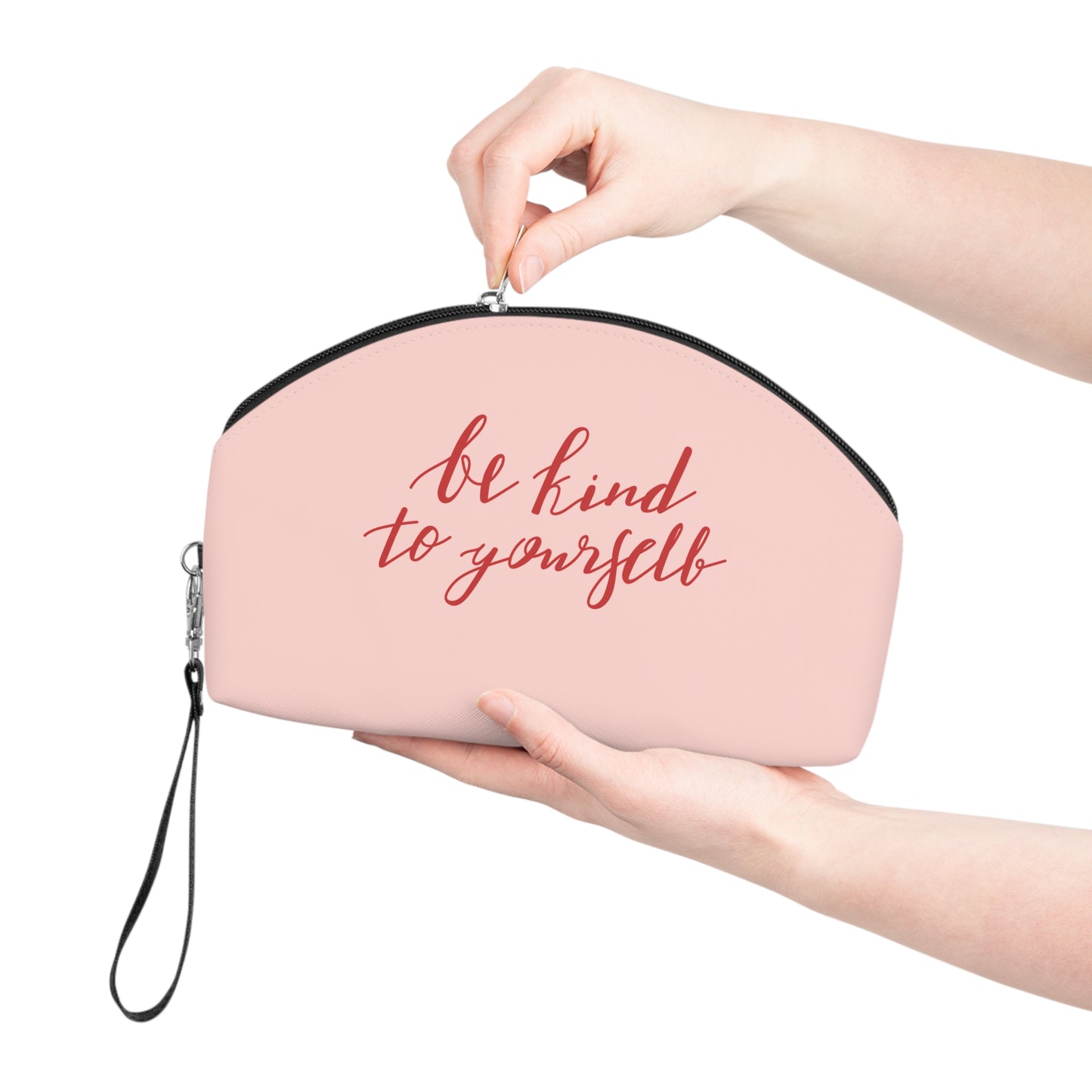 "Be Kind to Yourself" PU Leather Makeup Bag