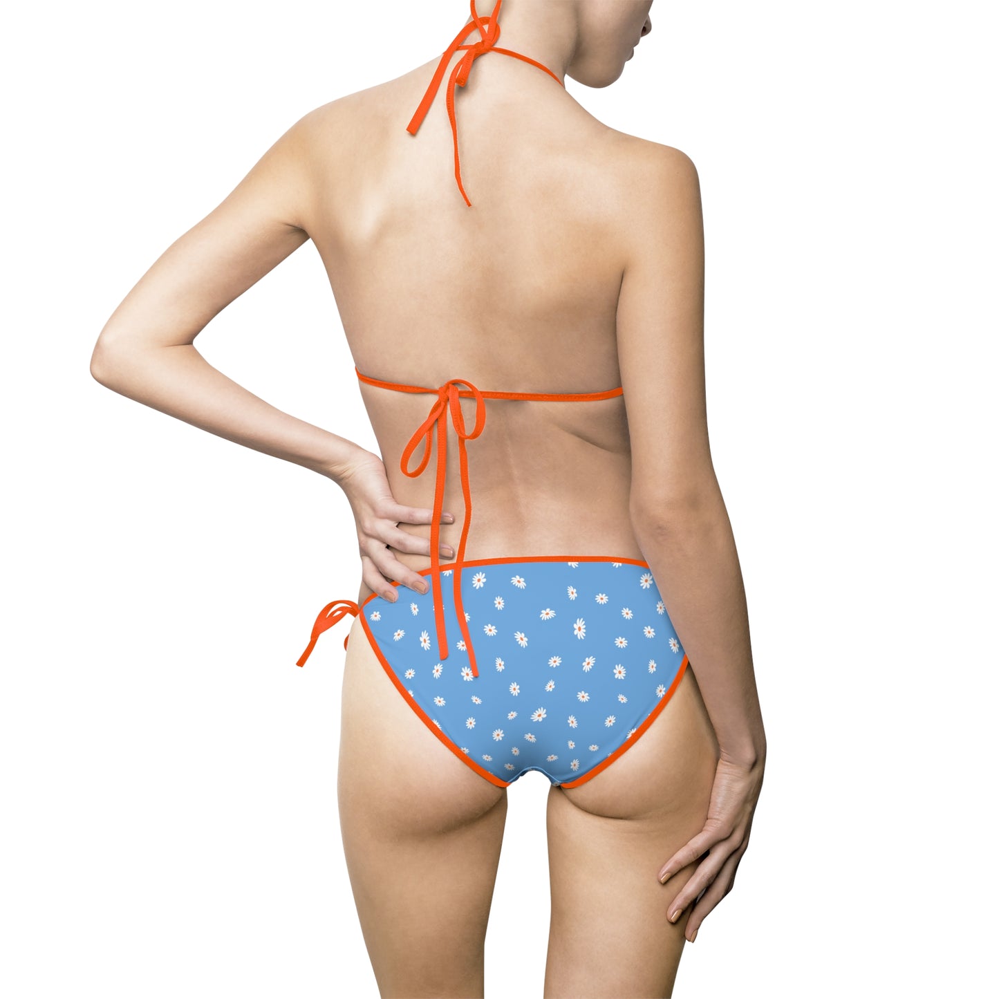 Blue Daisy Bikini Swimsuit – Women's Two-Piece
