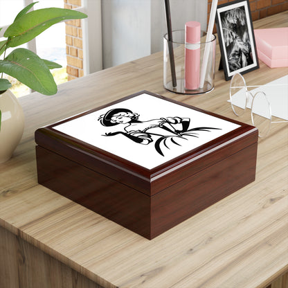 Elegant Lady Glossy Jewelry Box