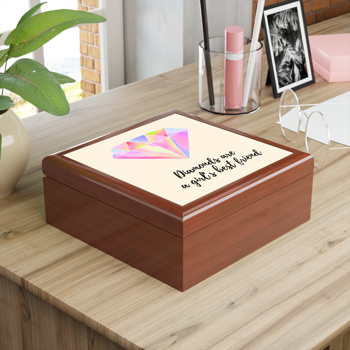 "Diamonds Are a Girl's Best Friend" Jewelry Box