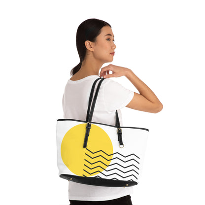 Modern Sunrise PU Leather Shoulder Bag