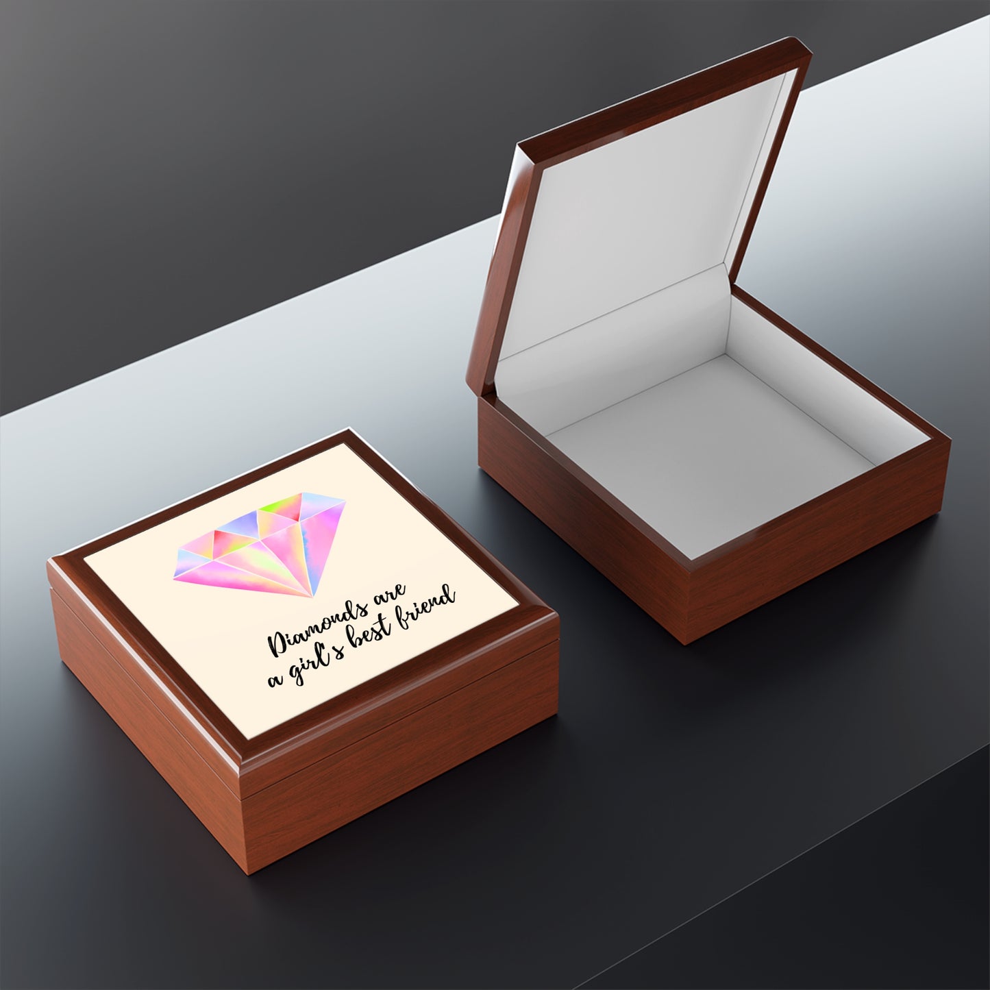 "Diamonds Are a Girl's Best Friend" Jewelry Box