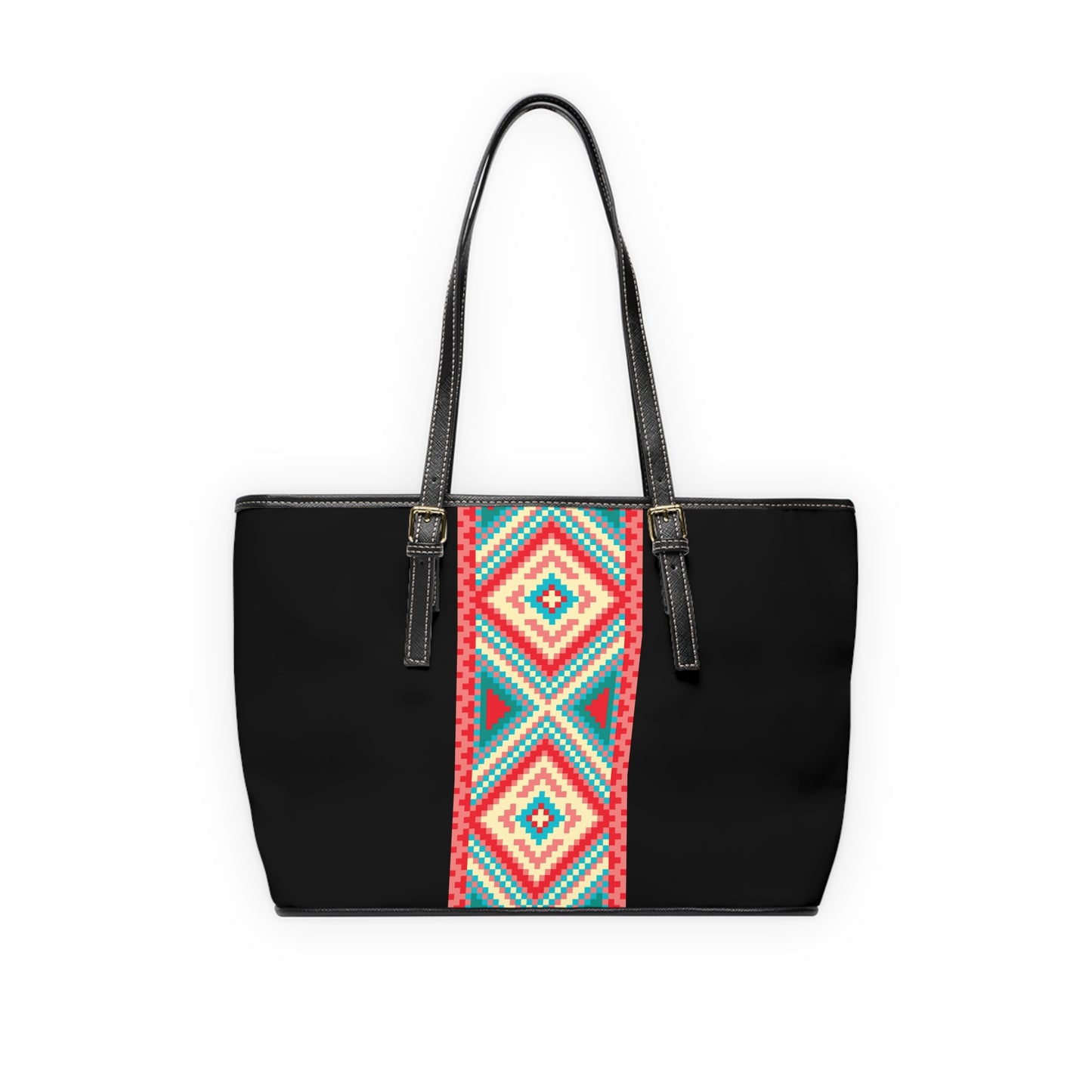 Boho-Inspired PU Leather Shoulder Bag – Bold & Chic Everyday Tote