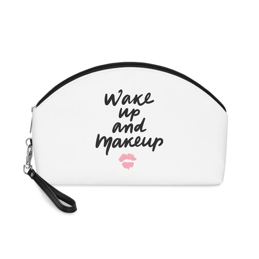 Wake Up and Makeup – PU Leather Cosmetic Bag
