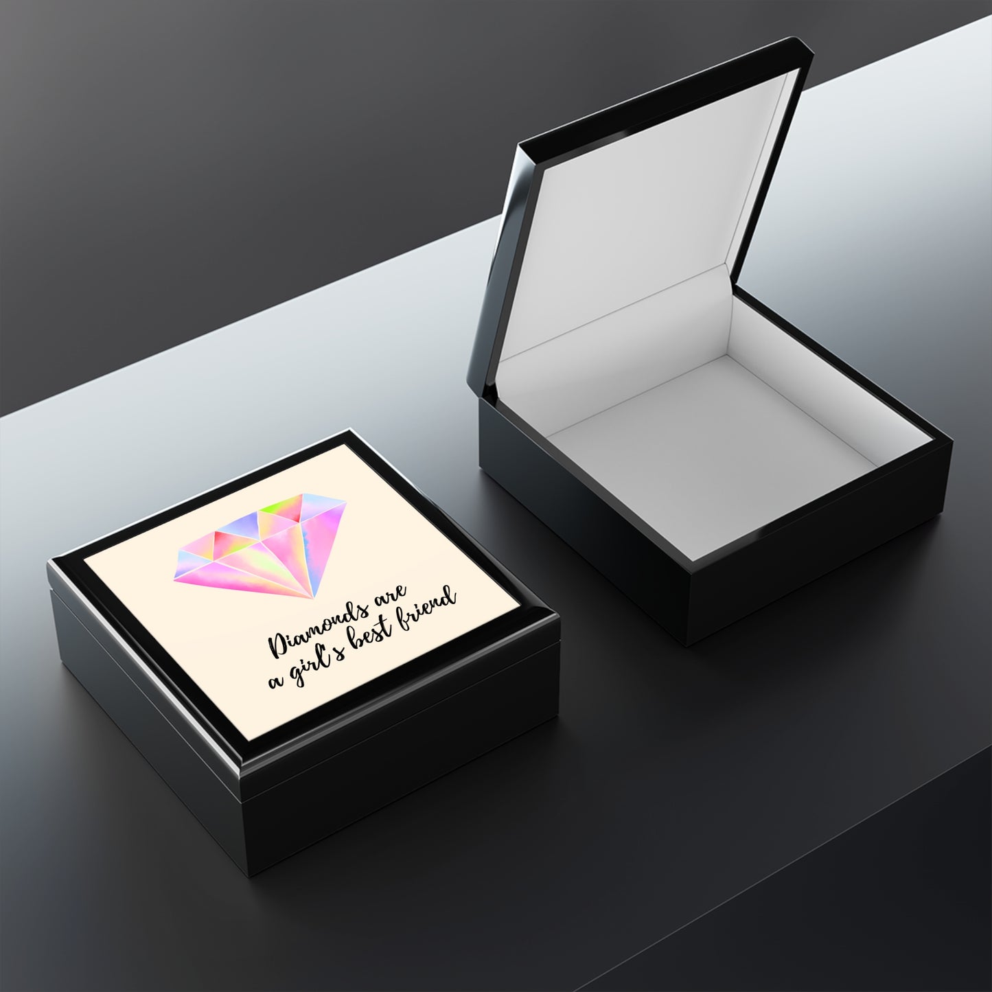 "Diamonds Are a Girl's Best Friend" Jewelry Box