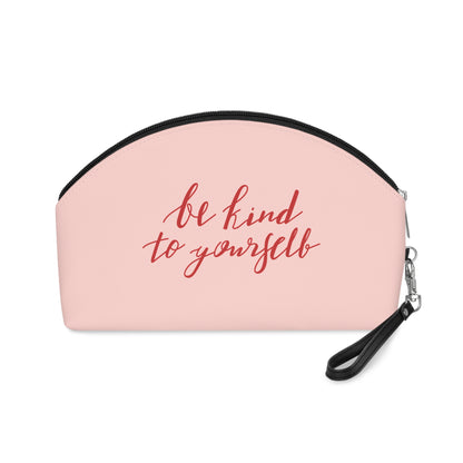 "Be Kind to Yourself" PU Leather Makeup Bag