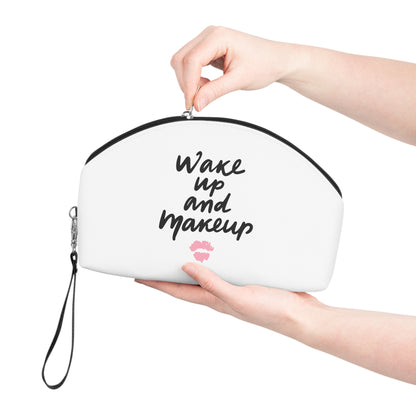 Wake Up and Makeup – PU Leather Cosmetic Bag