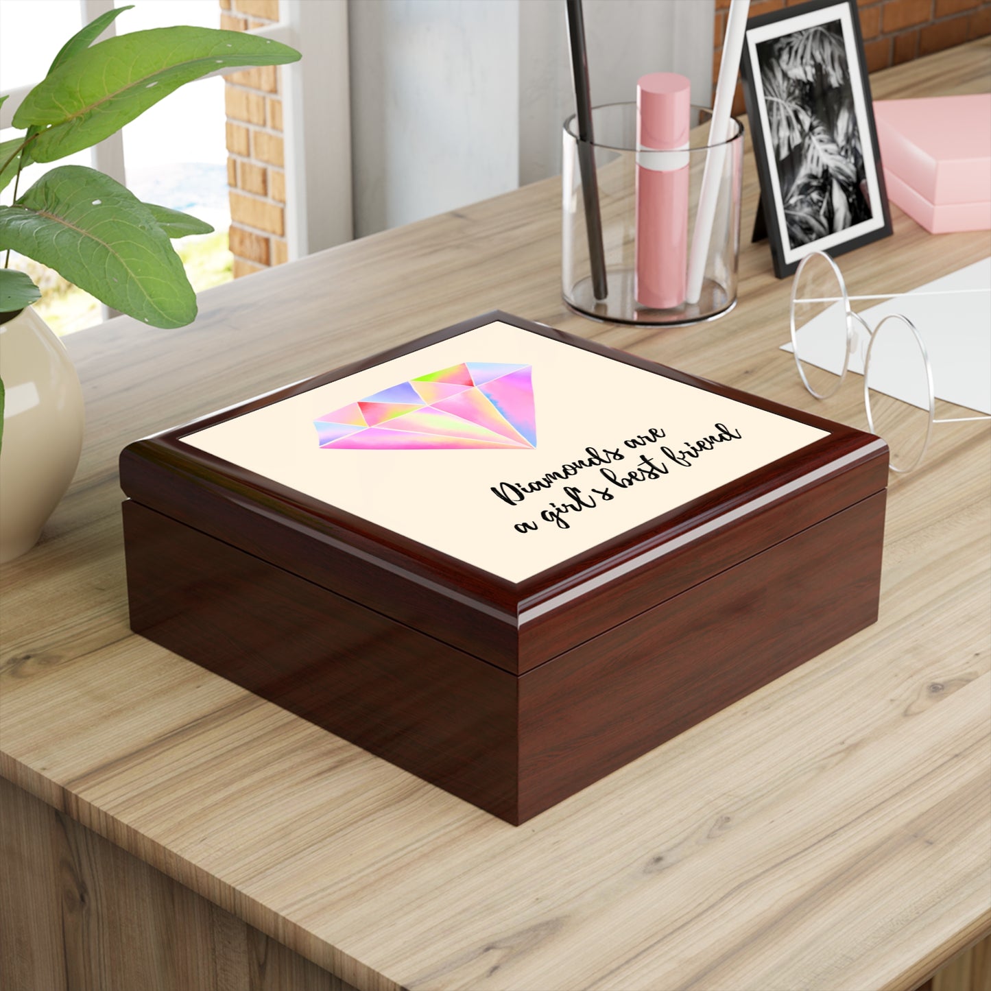 "Diamonds Are a Girl's Best Friend" Jewelry Box